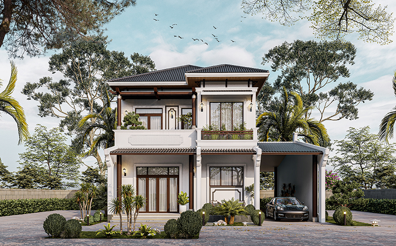 Mẫu biệt thự 2 tầng 1